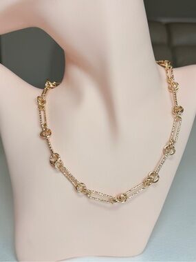 Gold Chain Link Necklace